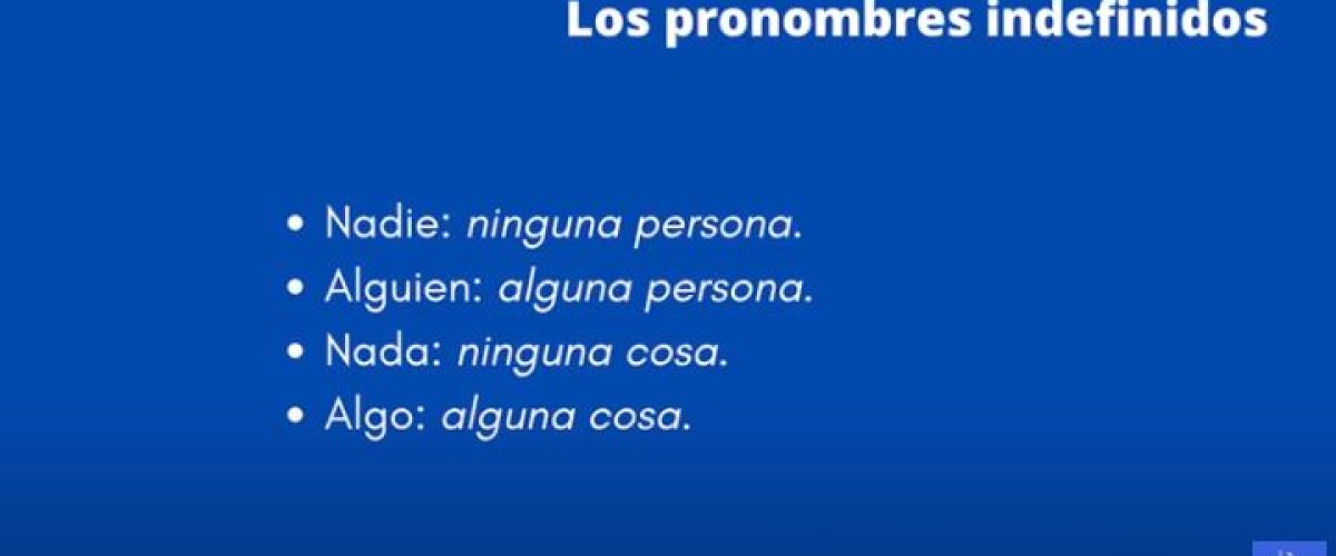 6429 Los pronombres indefinidos (1)